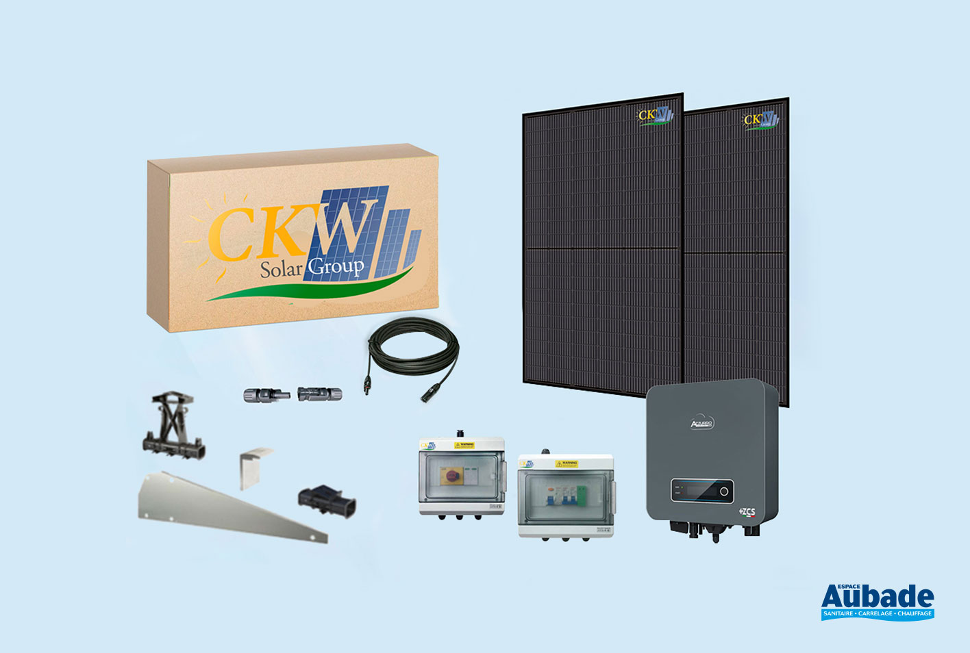 Kit Solaire 6kW Avec Onduleur CKW Solar Espace Aubade