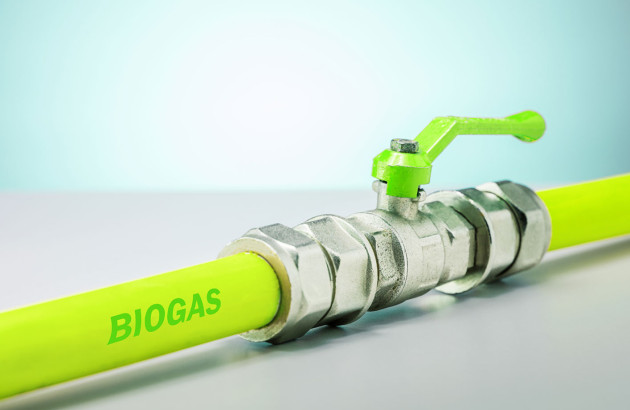 Tuyaux conduisant du biogaz