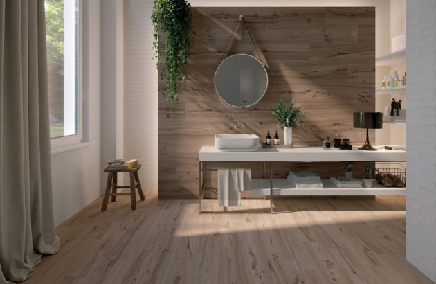 Salle de bains lumineuse au style scandinave