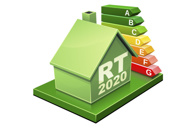 Maisonette avec les inscriptions RT2020 présente dessus