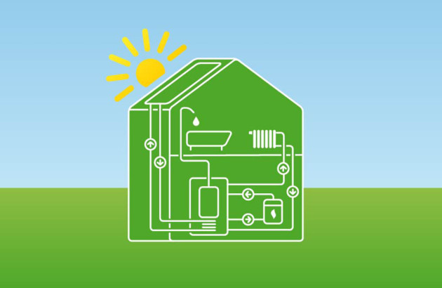 Schéma fonctionnement panneaux solaires thermiques