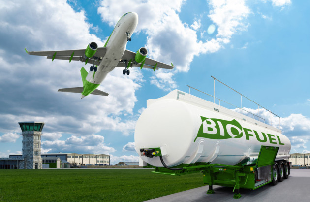 Avion et remorque qui utilisent le biométhane et le biogaz pour fonctionner
