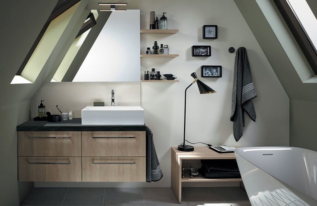 16 exemples de meubles en angle pour salle de bain - Partie 2