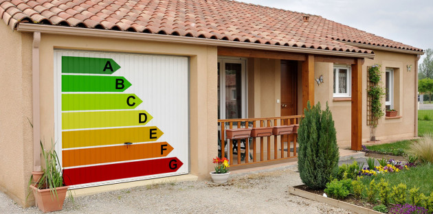 Classe énergétique représentée sur une maison