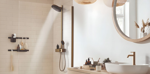 Robinetterie tendance dans une salle de bain minimaliste