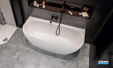 Baignoire monobloc en acrylique iSensi de la marque Hoesch by Leda