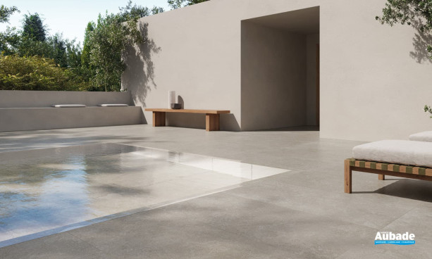 Collection Limestone par Ceramiche Piemme en coloris English Grey extérieur