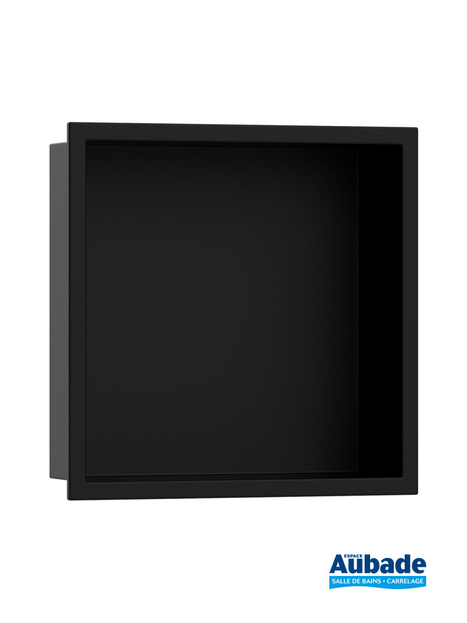 Niche murale Xtra noir mat avec natte d'étanchéité de la marque Hansgrohe