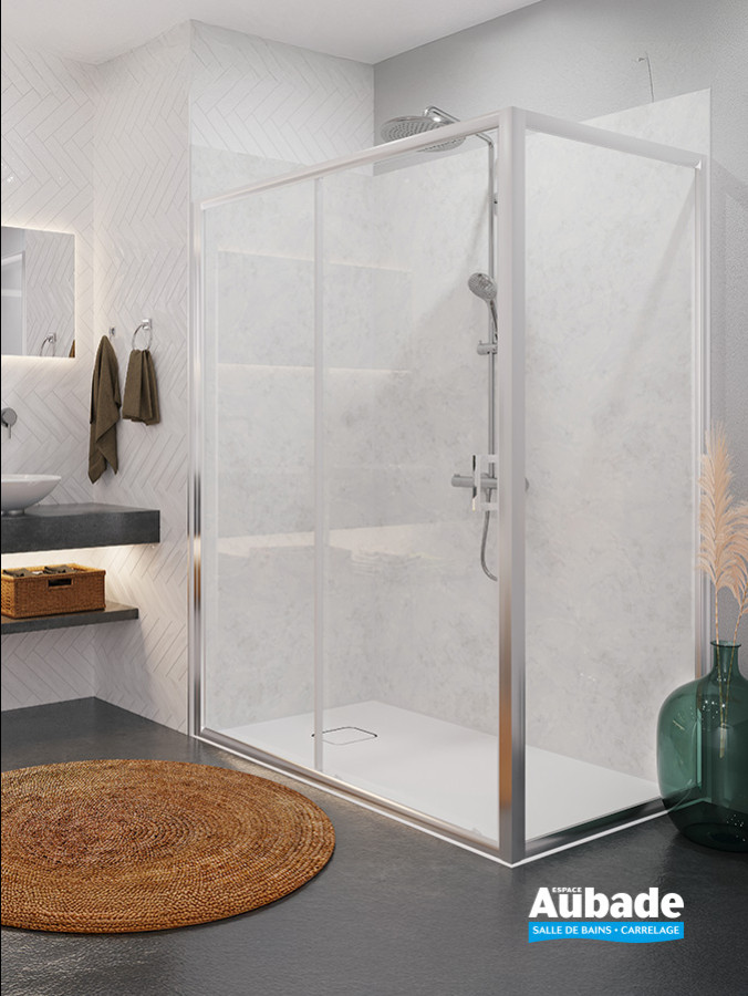 Porte de douche coulissante grande largeur Equi de Roth