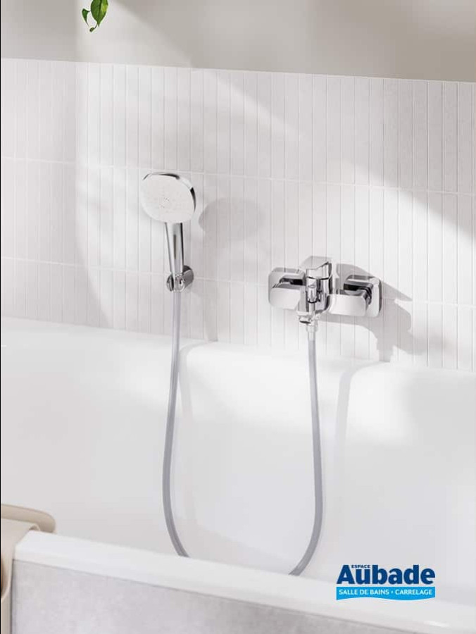 Mitigeur bain/douche Cubeo Chromé de Grohe