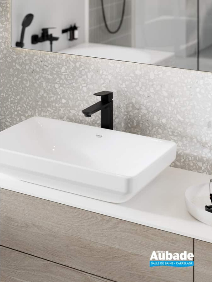 Mitigeur pour vasque à poser Cubeo Matt Black taille XL de Grohe