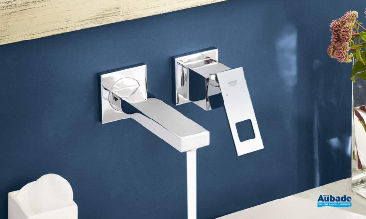 Mitigeur lavabo mural Eurocube taille S finition Chromé de Grohe