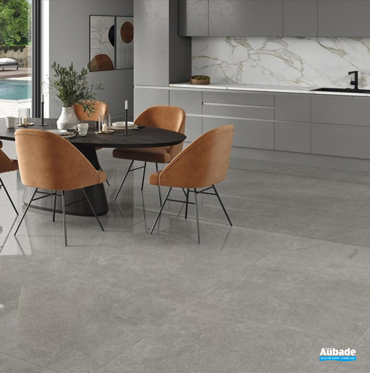 Carrelage Ulisse par STN Ceramica format 60 x 60 cm en coloris Grey