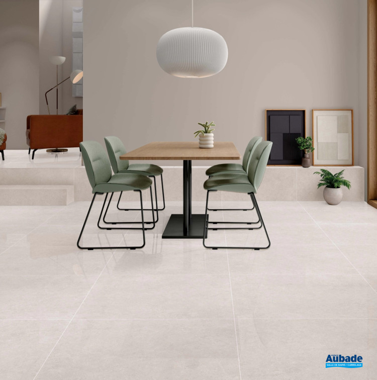 Carrelage Ulisse par STN Ceramica format 60 x 60 cm en coloris Pearl