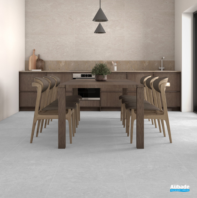 Carrelage Borga par Tau Ceramica format 60 x 60 cm en coloris Silver