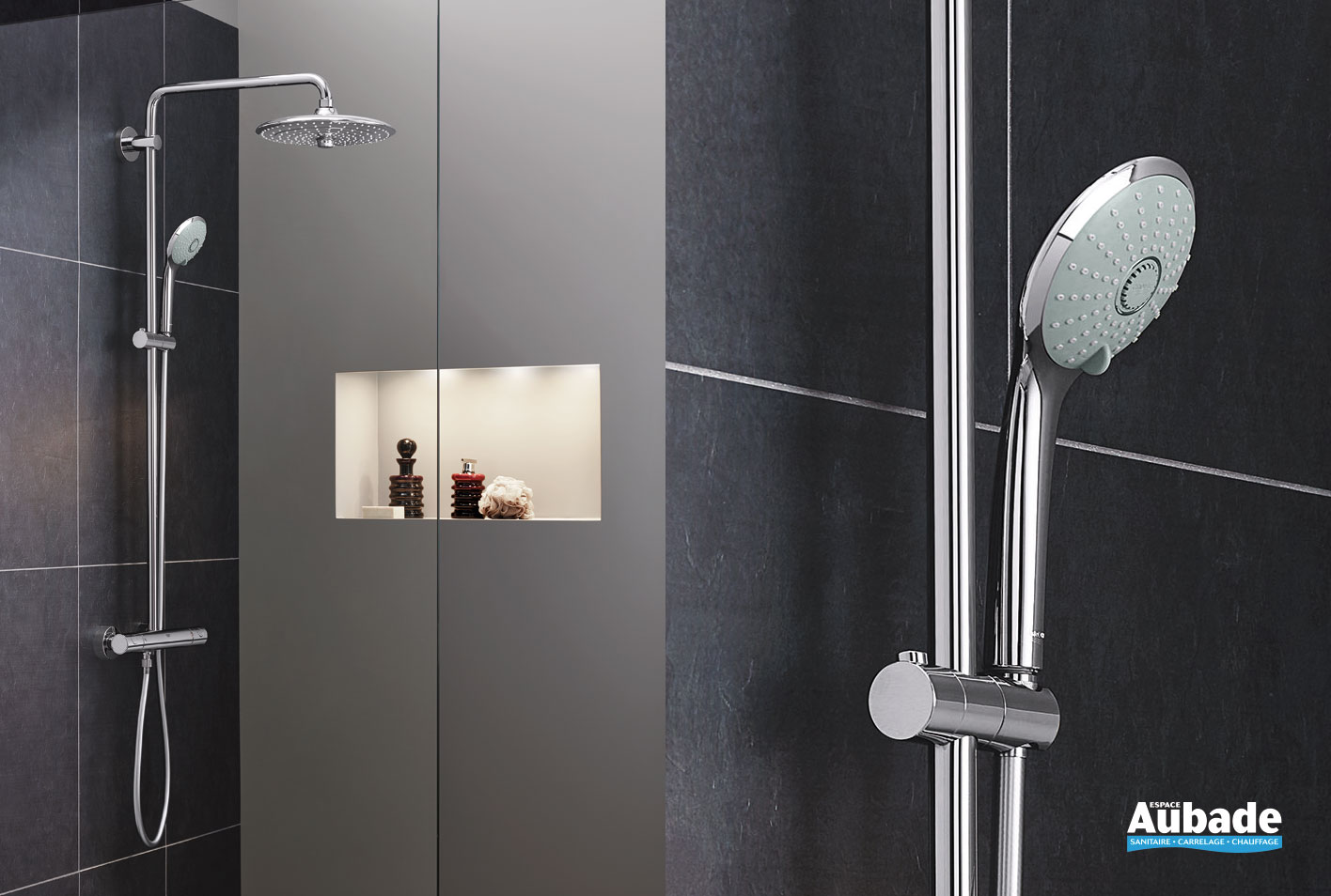 Colonne de douche hydromassante Grohe Espace Aubade