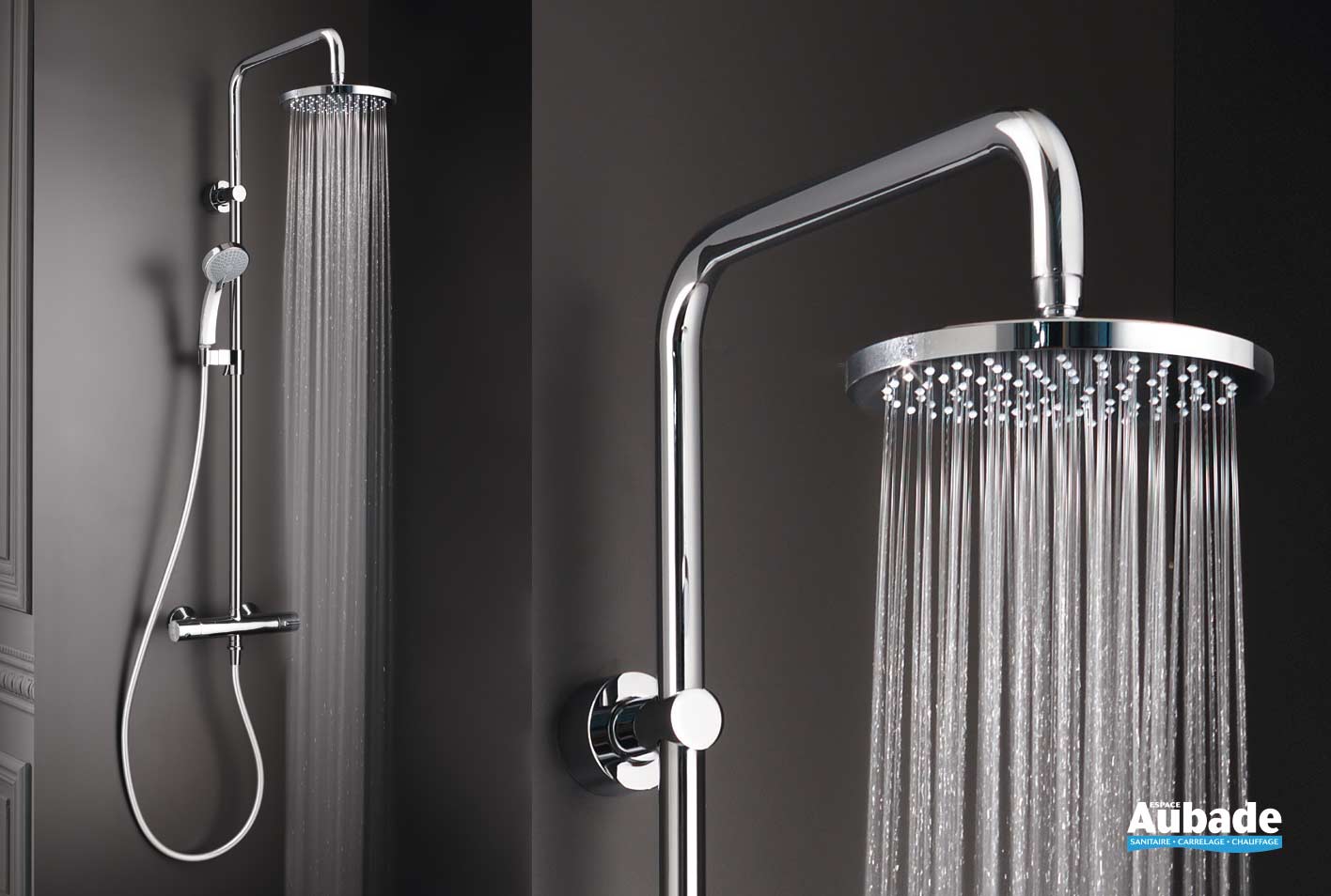 Rendez votre salle de bain plus pratique et plus cosy grâce à un accessoire  de douche Jacob Delafon, tel qu'un mitigeur ou une colonne de douche.