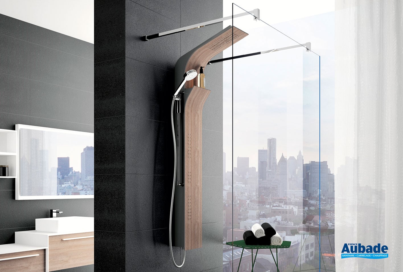 Colonne de douche design, colonne de douche originale, barre de douche  design