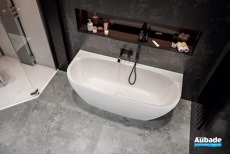 Baignoire monobloc en acrylique iSensi de la marque Hoesch by Leda