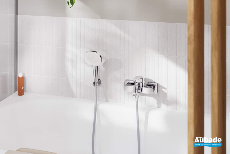 Mitigeur bain/douche Cubeo Chromé de Grohe