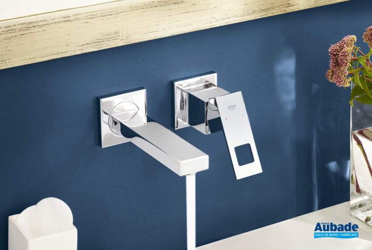 Mitigeur lavabo mural Eurocube taille S finition Chromé de Grohe