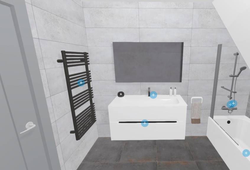 Meuble de salle de bains Empora de Villeroy & Boch, largeur 120 cm, coloris blanc mat